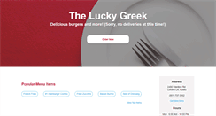 Desktop Screenshot of luckygreekburgers.net